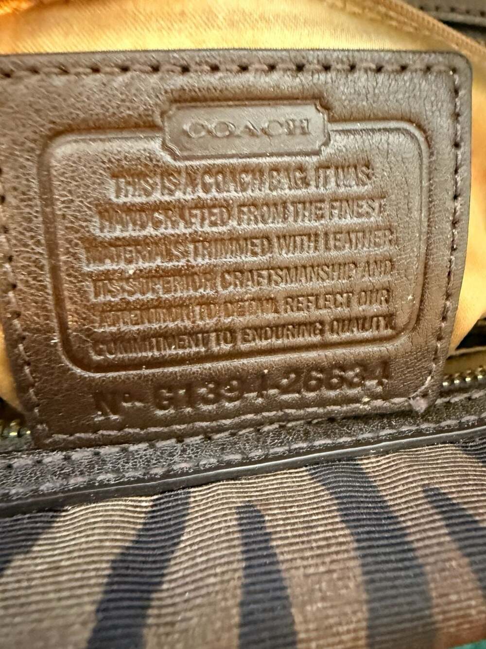 COACH Madison Bag Zebra Animal Print Madeline East West Satchel - Picture 3 of 10